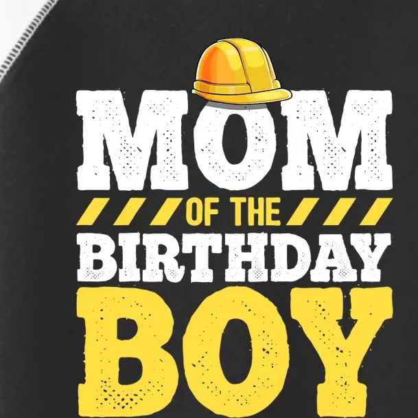 Mom of the Birthday Boy Construction Birthday Party Hat Gift Toddler Fine Jersey T-Shirt