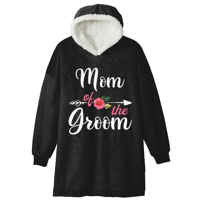 Mom Of The Groom For Women Bachelor Party Hooded Wearable Blanket