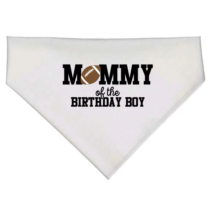 Mommy Of The Birthday Football Lover First Birthday Cute Gift USA-Made Doggie Bandana