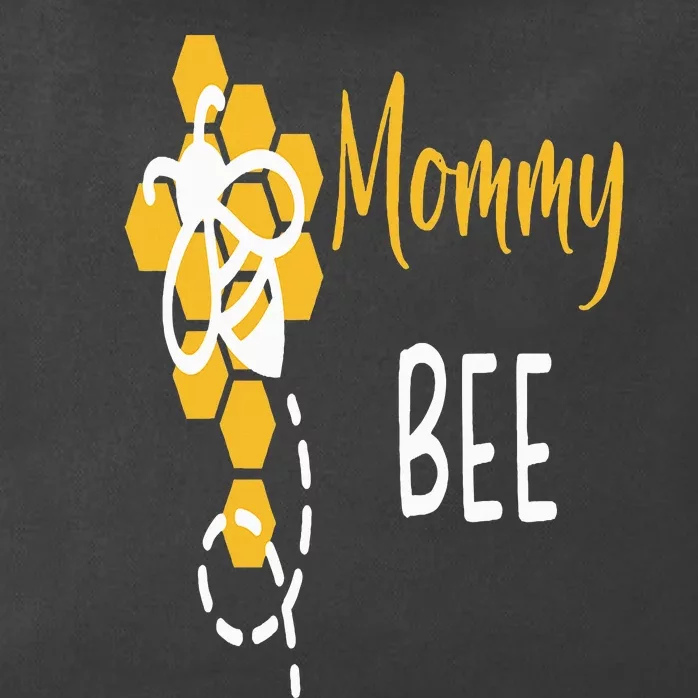 Mommy Of The Bee 1st Birthday Outfit First bee day family Zip Tote Bag