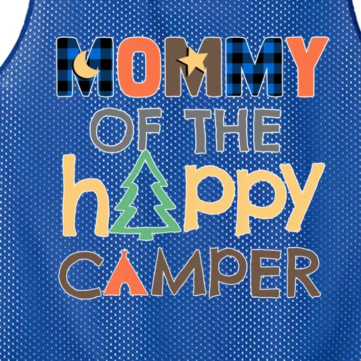 Mommy Of The Happy Camper Gift Camping Trip Mom Mother 1st Cute Gift Mesh Reversible Basketball Jersey Tank