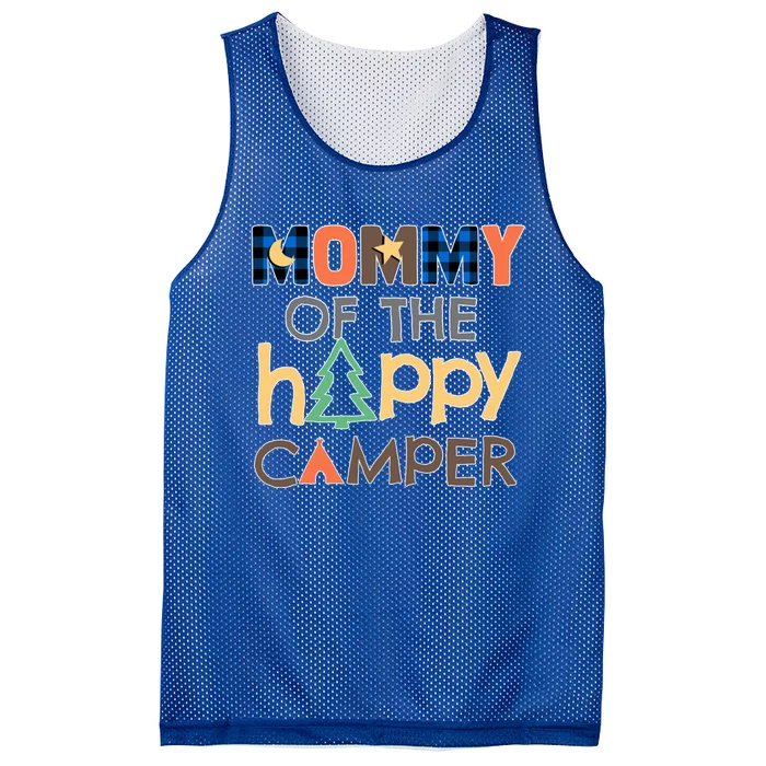 Mommy Of The Happy Camper Gift Camping Trip Mom Mother 1st Cute Gift Mesh Reversible Basketball Jersey Tank