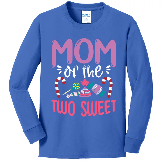 Mom Of The Two Sweet Proud Mother Mama Gift Kids Long Sleeve Shirt