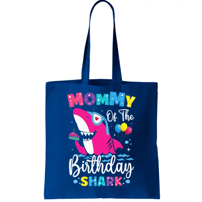 Mommy Of The Shark Birthday Mom Matching Family Tote Bag