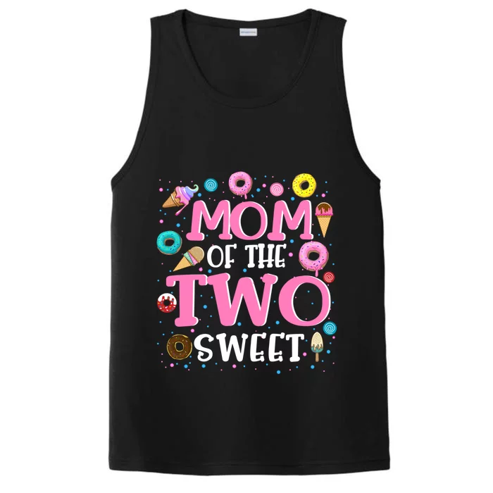 Mom Of The Two Sweet Proud Mother Mothers Day Gift Performance Tank