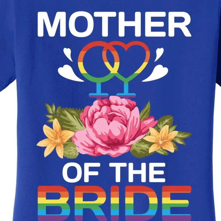 Mother Of The Bride Flower Gay Lesbian Wedding Lgbt Same Sex Gift Women's T-Shirt