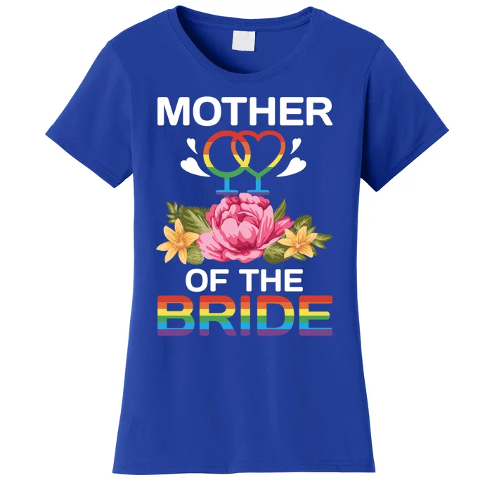 Mother Of The Bride Flower Gay Lesbian Wedding Lgbt Same Sex Gift Women's T-Shirt