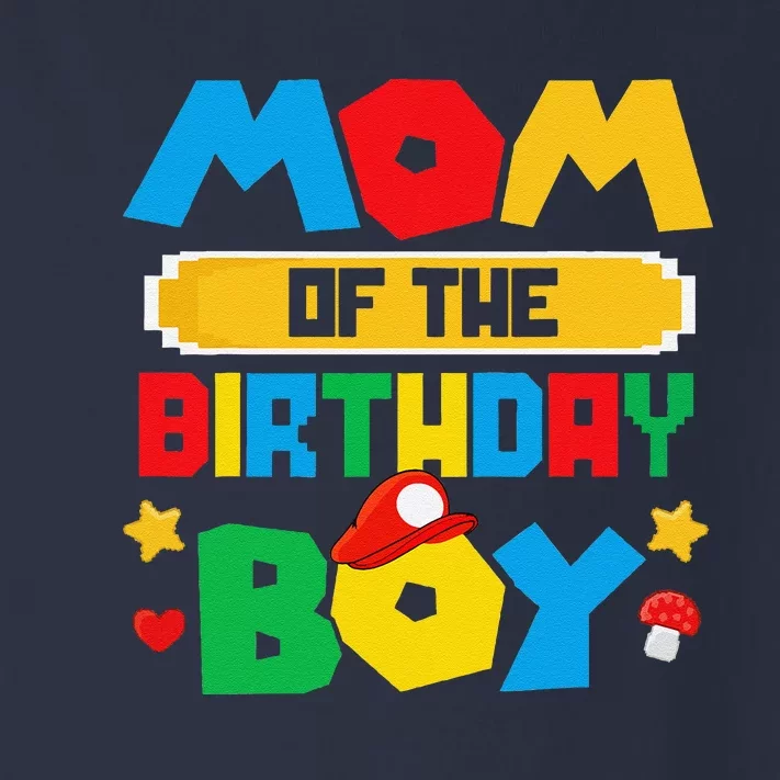 Mom Of The Birthday Boy Game Gaming Mom And Dad Family Toddler Long Sleeve Shirt