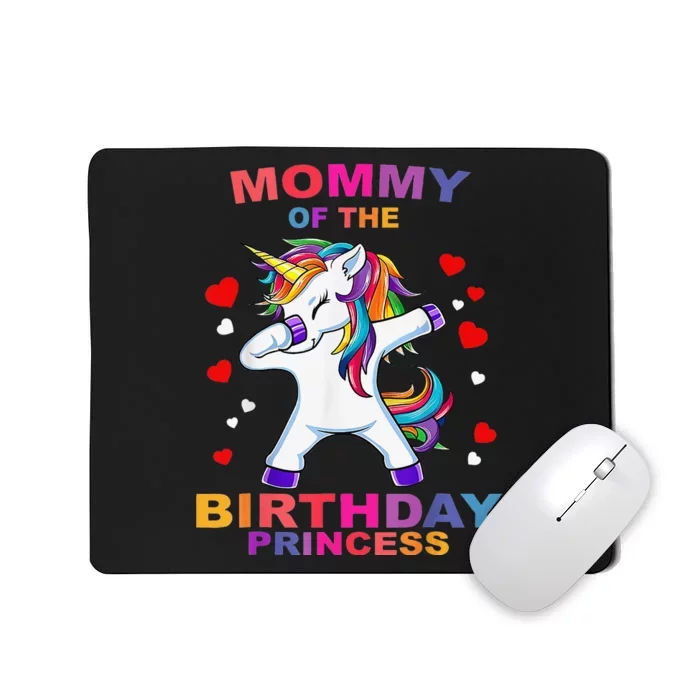 Mommy of the Birthday Princess Unicorn Outfit Mousepad