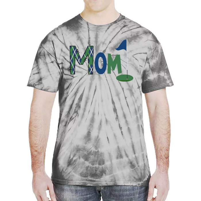 Mom Of The Birthday Boy Hole In One Golf Sport Matching Tie-Dye T-Shirt