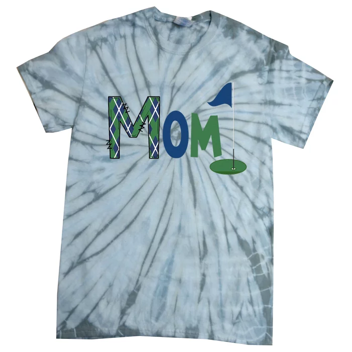 Mom Of The Birthday Boy Hole In One Golf Sport Matching Tie-Dye T-Shirt