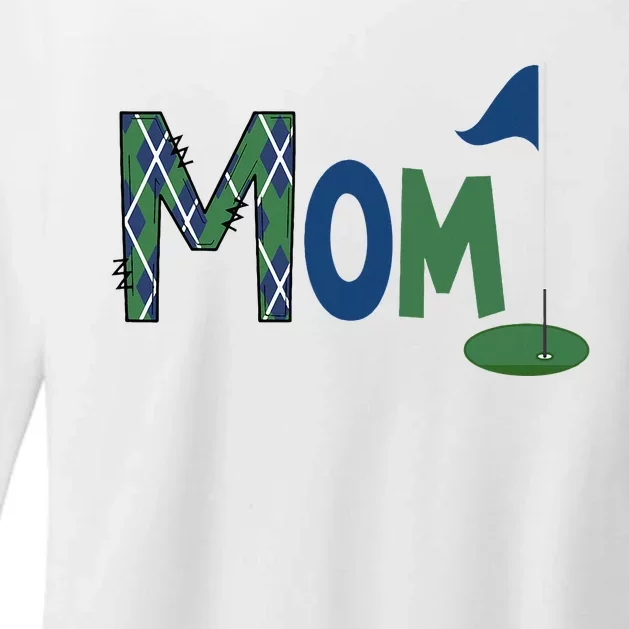 Mom Of The Birthday Boy Hole In One Golf Sport Matching Womens CVC Long Sleeve Shirt