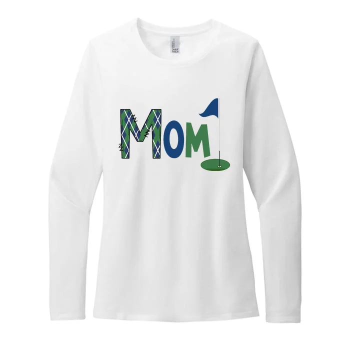 Mom Of The Birthday Boy Hole In One Golf Sport Matching Womens CVC Long Sleeve Shirt