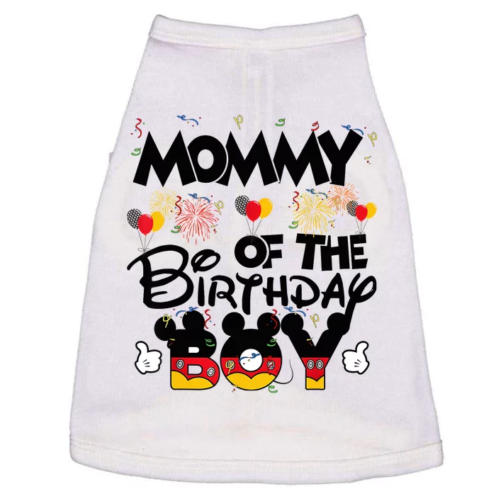 Mommy Of The Birthday Boy Mouse Family Matching Doggie Tank