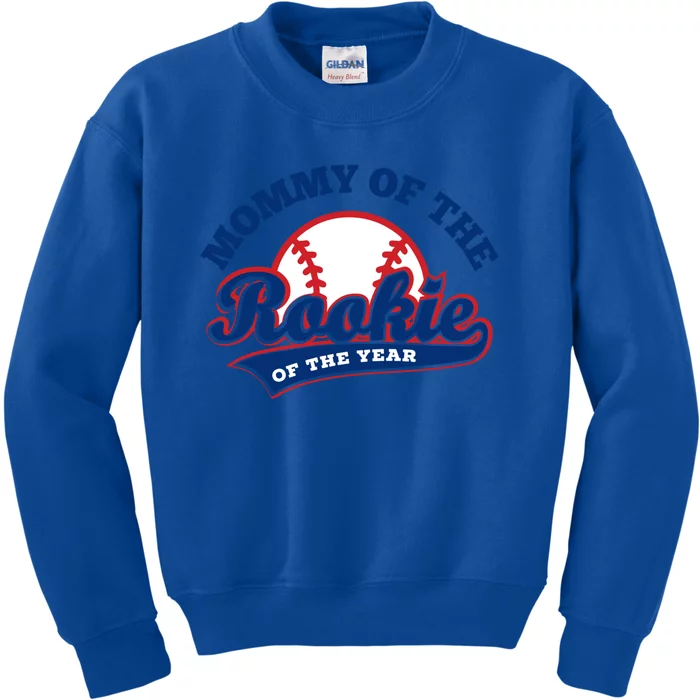 Mommy Of The Rookie Cute Gift Rookie Of The Year Baseball Mommy Gift Kids Sweatshirt