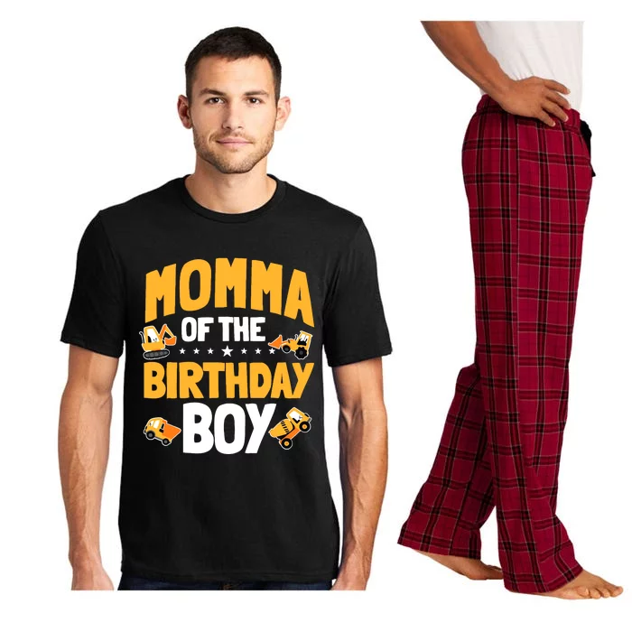 Momma Of The Birthday Boy Construction Worker Bday Party Pajama Set