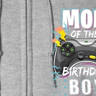 Mom Of The Birthday Boy Matching Video Gamer Birthday Party Full Zip Hoodie