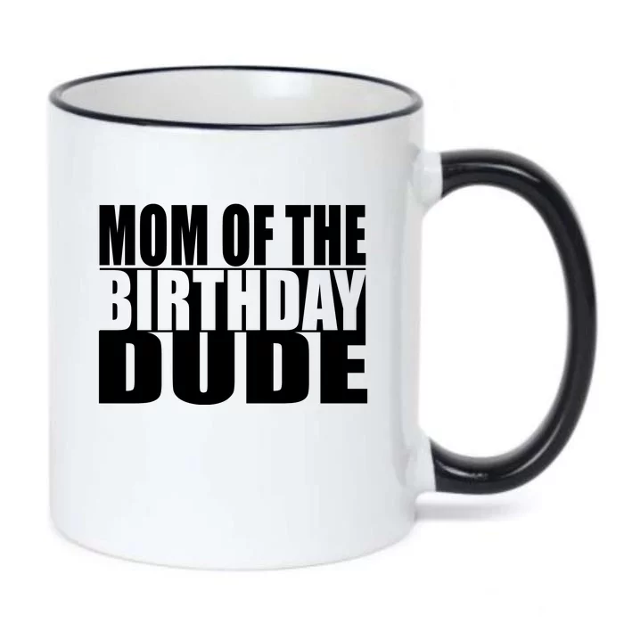 Mom Of The Birthday Boy Black Color Changing Mug