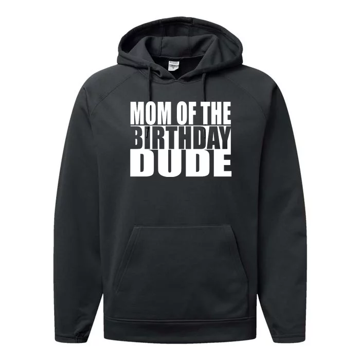 Mom Of The Birthday Boy Performance Fleece Hoodie