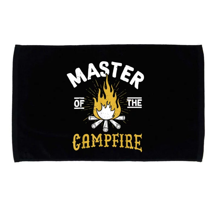 Master Of The Campfire Camping & Outdoors Gift Microfiber Hand Towel