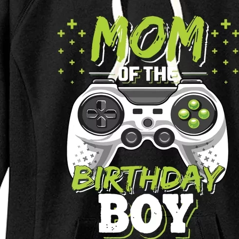 Mom Of The Birthday Boy Matching Video Gamer Birthday Party Women's Fleece Hoodie