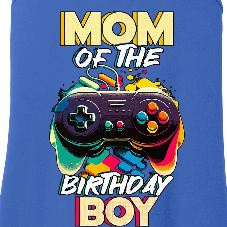 Mom Of The Birthday Matching Gamer Birthday Party Ladies Essential Tank