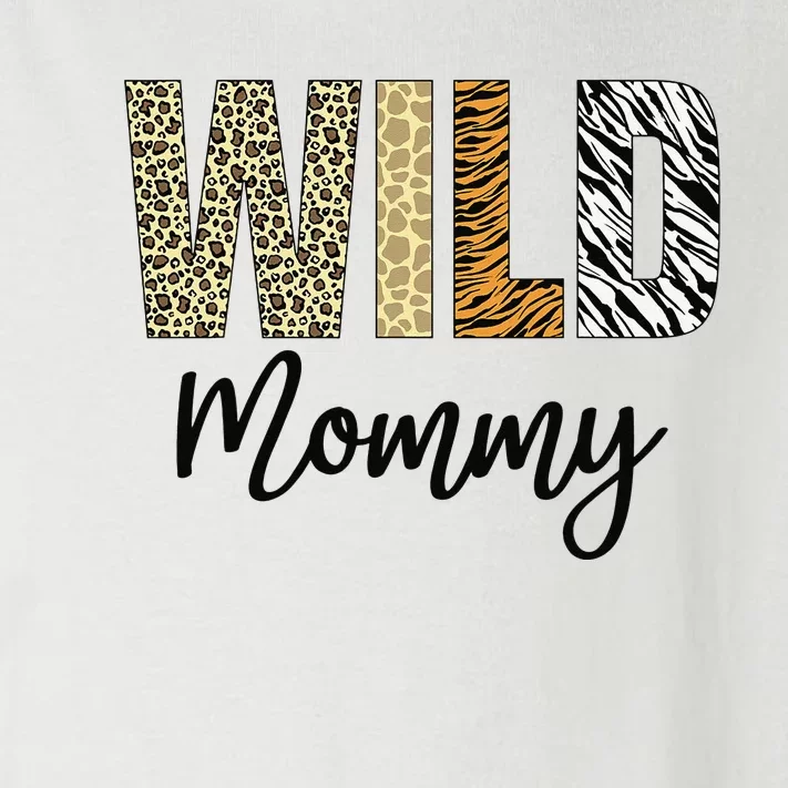 Mommy of The Wild One Zoo Birthday Safari Jungle Animal Toddler Long Sleeve Shirt