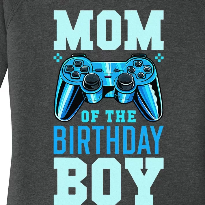 Mom of the Birthday Matching Video Gamer Birthday Party Women's Perfect Tri Tunic Long Sleeve Shirt