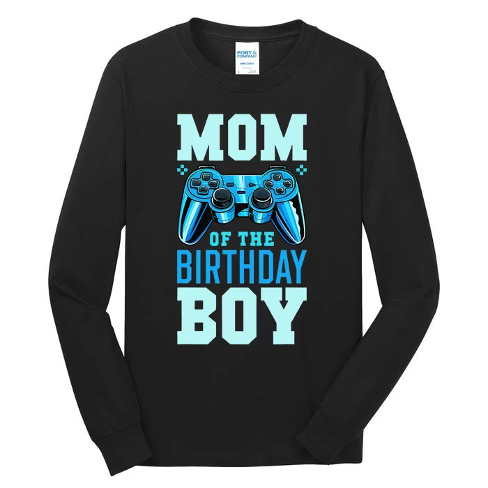 Mom of the Birthday Matching Video Gamer Birthday Party Tall Long Sleeve T-Shirt