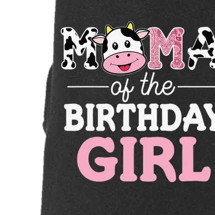 Mama of The Birthday Farm Cow Mommy Mom 1st Doggie 3-End Fleece Hoodie