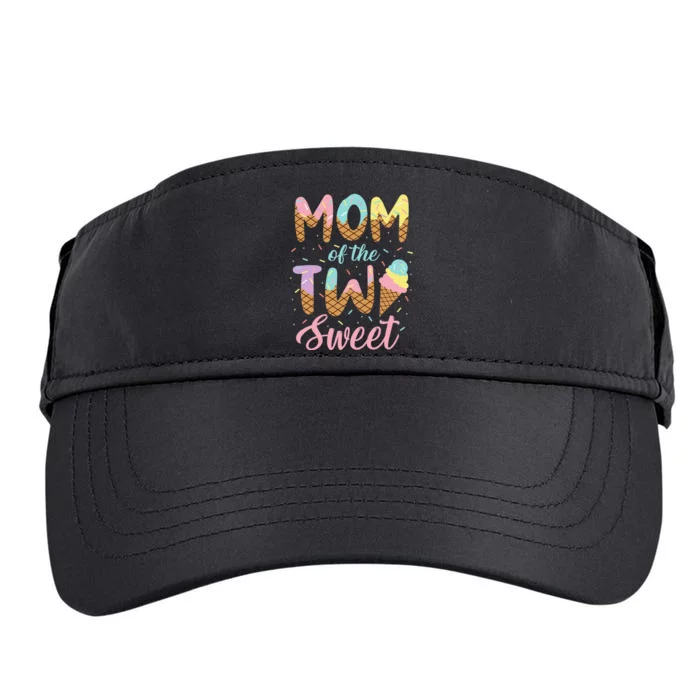 Mom of the Two Sweet Birthday Ice Cream Lovers 2nd Adult Drive Performance Visor