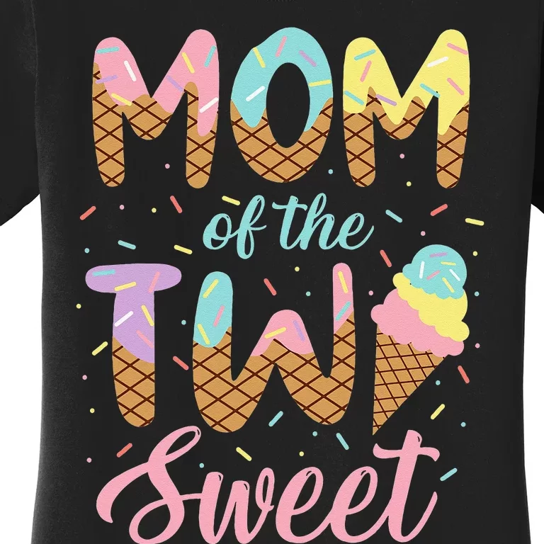 Mom of the Two Sweet Birthday Ice Cream Lovers 2nd Women's T-Shirt