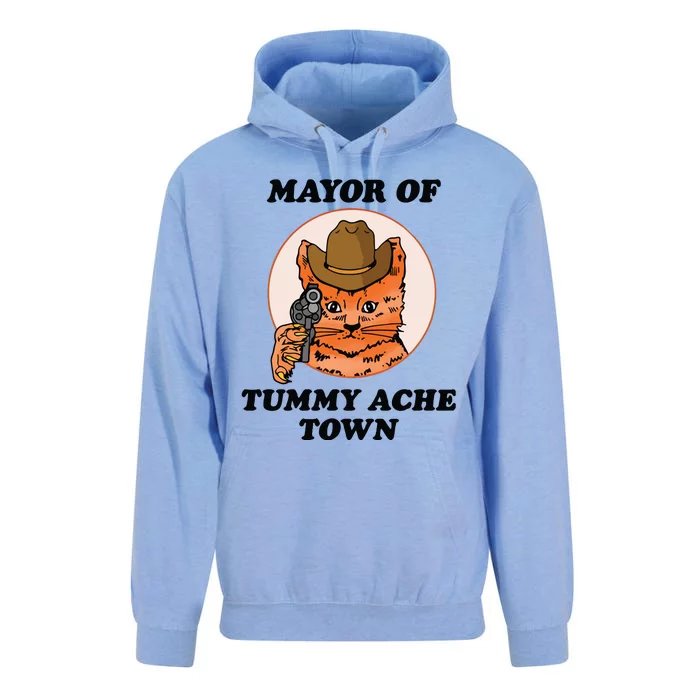 Mayor Of Tummy Ache Town Unisex Surf Hoodie