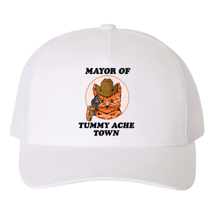 Mayor Of Tummy Ache Town Yupoong Adult 5-Panel Trucker Hat