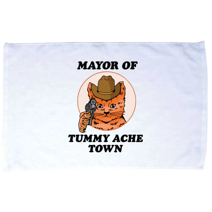 Mayor Of Tummy Ache Town Microfiber Hand Towel