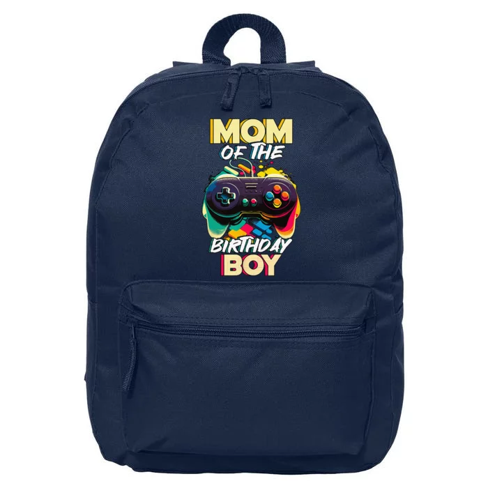 Mom Of The Birthday Matching Gamer Birthday Party 16 in Basic Backpack