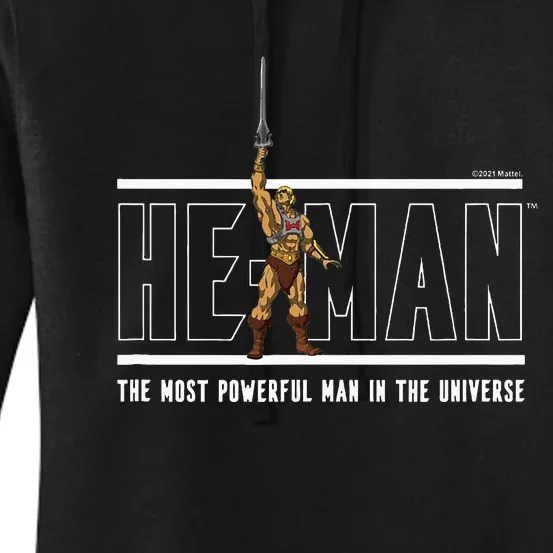 M.A.S.T.E.R.S Of The Universe Most Powerful Man In The Universe Women's Pullover Hoodie