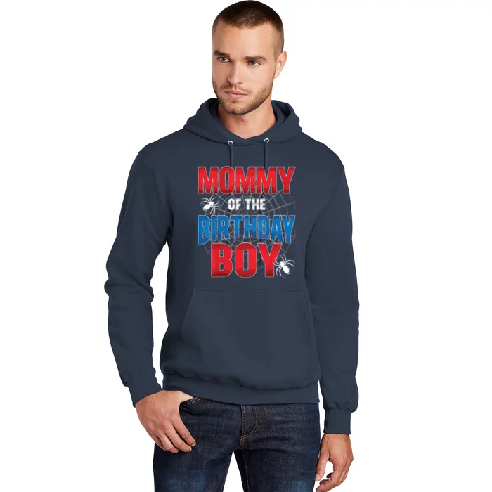 Mommy Of The Birthday Boy Costume Spider Web Birthday Party Hoodie