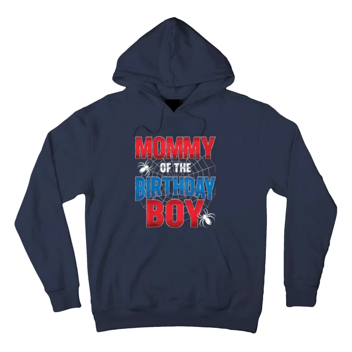 Mommy Of The Birthday Boy Costume Spider Web Birthday Party Hoodie