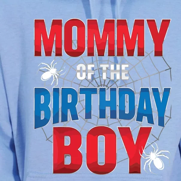 Mommy Of The Birthday Boy Costume Spider Web Birthday Party Unisex Surf Hoodie