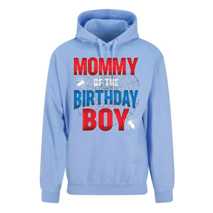 Mommy Of The Birthday Boy Costume Spider Web Birthday Party Unisex Surf Hoodie