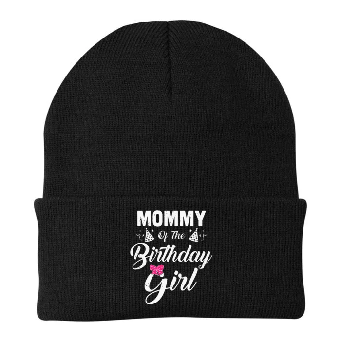 Mommy Of The Birthday Girl Daughter Matching Family For Mom Knit Cap Winter Beanie