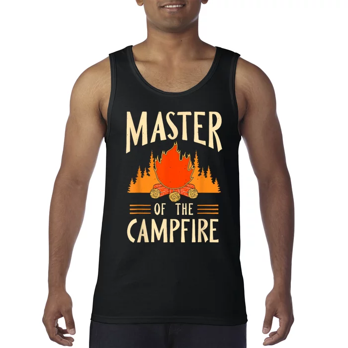 Master Of The Campfire Campsite Lover Camp Camping Camper Tank Top