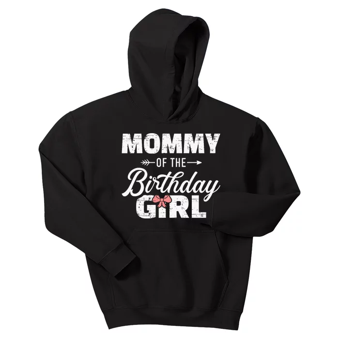 Mommy Of The Birthday Daughter Girl Matching Family Kids Hoodie