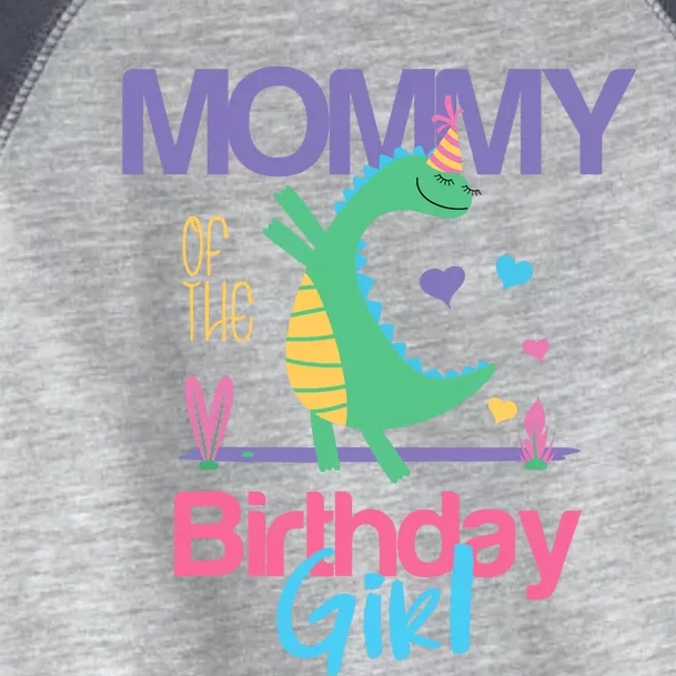 Mommy Of The Birthday Girl Dinosaur Theme Matching Family Toddler Fine Jersey T-Shirt