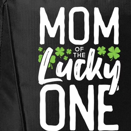 Mom Of The Lucky One First Birthday Family St Patrick's Day Gift City Backpack