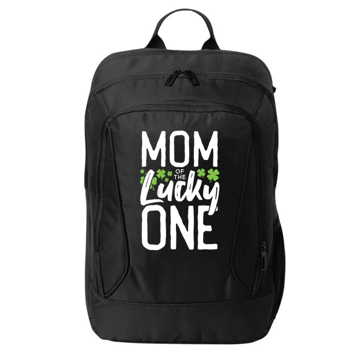 Mom Of The Lucky One First Birthday Family St Patrick's Day Gift City Backpack