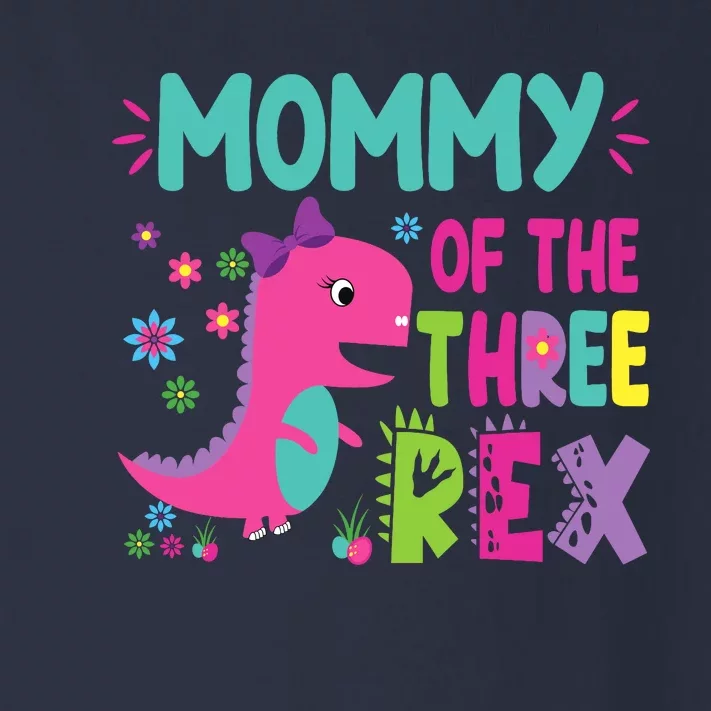 Mommy Of The Three Rex Birthday Dinosaur Family Matching Toddler Long Sleeve Shirt