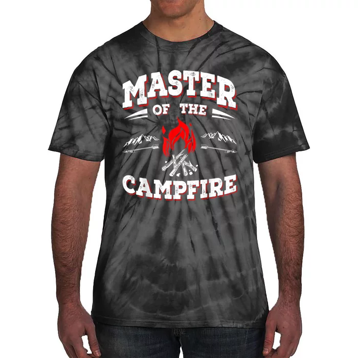 Master Of The Campfire Funny Camping Gift For Campers Tie-Dye T-Shirt