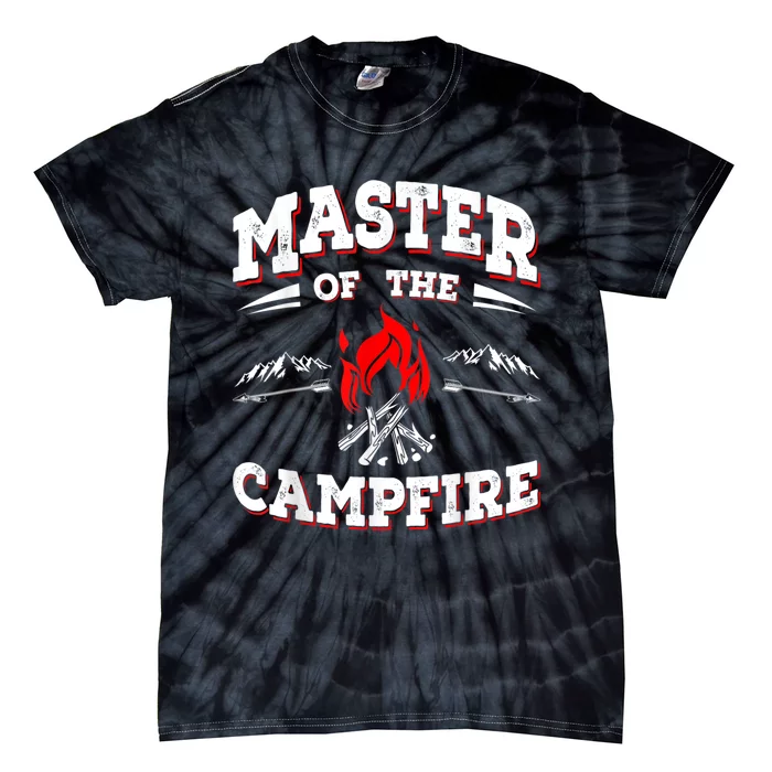 Master Of The Campfire Funny Camping Gift For Campers Tie-Dye T-Shirt